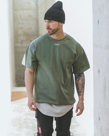 Sports Short-sleeved Summer Sportsman Loose Wash Muscle Breathable Comfortable T-shirt