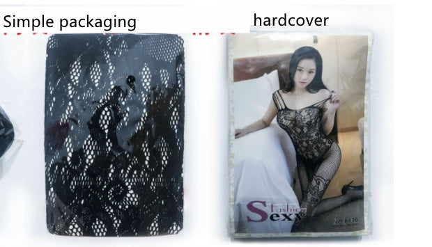 Front Embroidered Fancy Net Stockings Long Sleeves