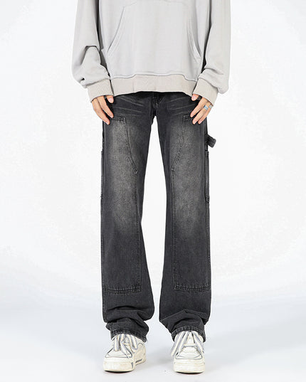 Men's American Street Logging Tooling Slightly Flared Jeans