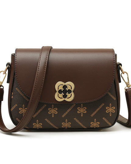 Women's Printed Contrast Color Small Bag