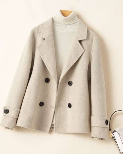 Reversible Cashmere Coat Women's Short Suit Jacket