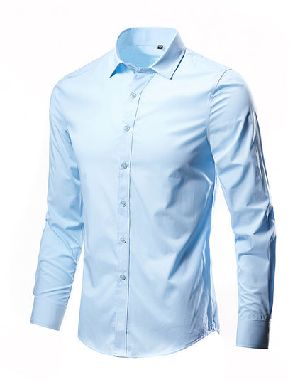 Simple Trendy Long-sleeve Slim Shirt