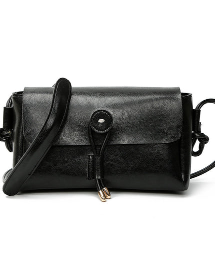 Oil Wax Leather Messenger Women's Fashion Shoulder Bag
