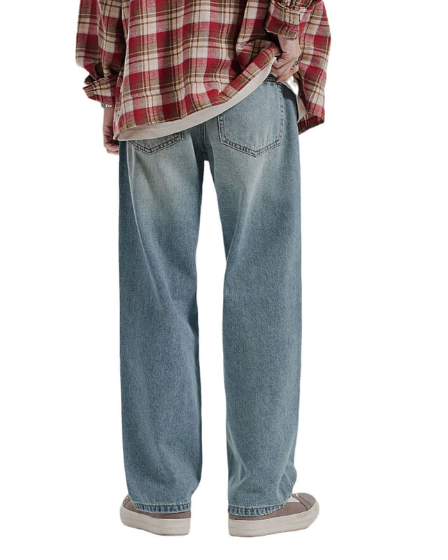 American All-match Jeans With Whiskers Men