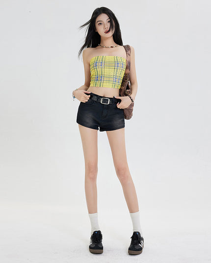 Summer Light Color Denim Shorts For Women