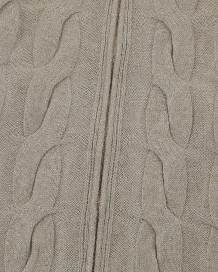 Simple Solid Color Twisted Collar Cardigan Sweater