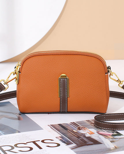 Layer Cowhide Large Capacity Square All-match Shoulder Bag