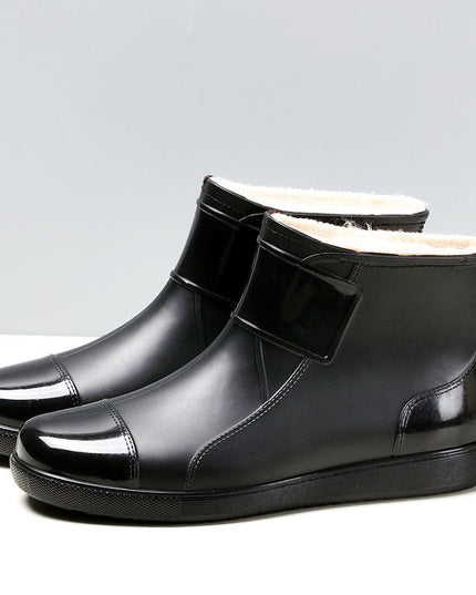 Men's Short Waterproof Plus Size Rain Boots