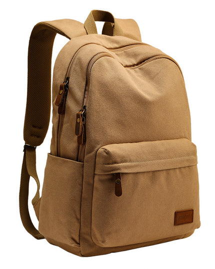 Student School Bag Canvas College Student Travel Computer Backpack
