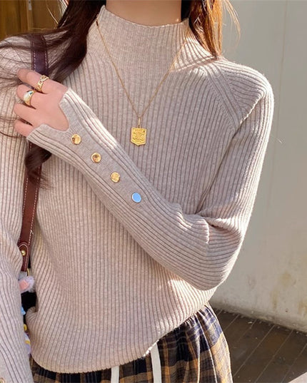 Artistic Trendy Semi-high Collar Sweater Inner