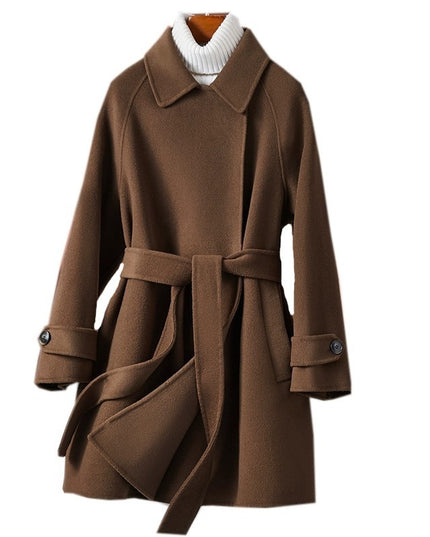Fashion Personality Reversible Cashmere Coat Women
