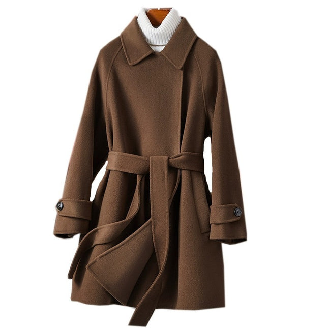 Fashion Personality Reversible Cashmere Coat Women