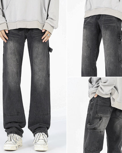 Men's American Street Logging Tooling Slightly Flared Jeans