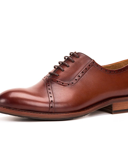 Men's Leather Lace-up Oxford Shoes