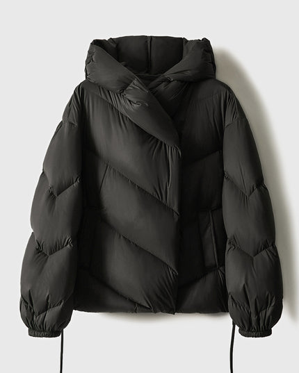 Hooded Small Puffer Jacket Coat