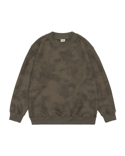 Heavy Knitted Round Neck Sweater Trendy Idle Style All-match Loose Couple's Tops