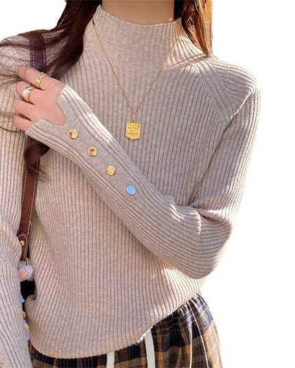 Artistic Trendy Semi-high Collar Sweater Inner
