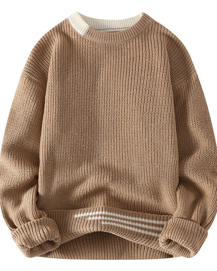 Autumn And Winter New Sweater Men's Simple Casual Round Neck