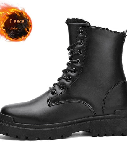 Martin Boots Men's Shoes Velvet Thermal And Thickening Cold-proof