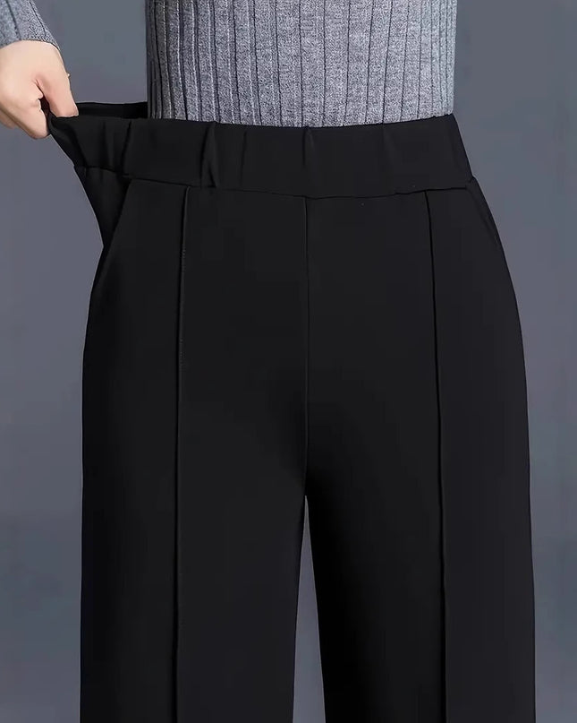 Women's Solid Color Straight Casual Pants