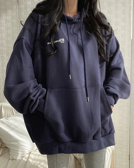 Casual All-matching Fleece-lined Trendy Top