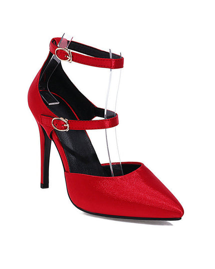 Hollow Women's Shoes Buckle Strap Stiletto Heel Pumps
