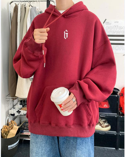 American-style Heavy Hooded Sweater For Boys
