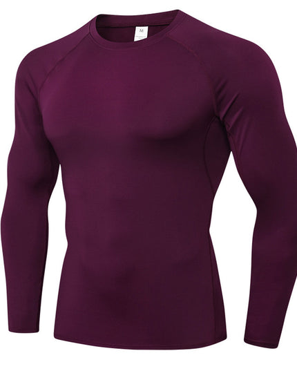 Workout Clothes Men's Long Sleeve Quick-drying High Elastic Tights