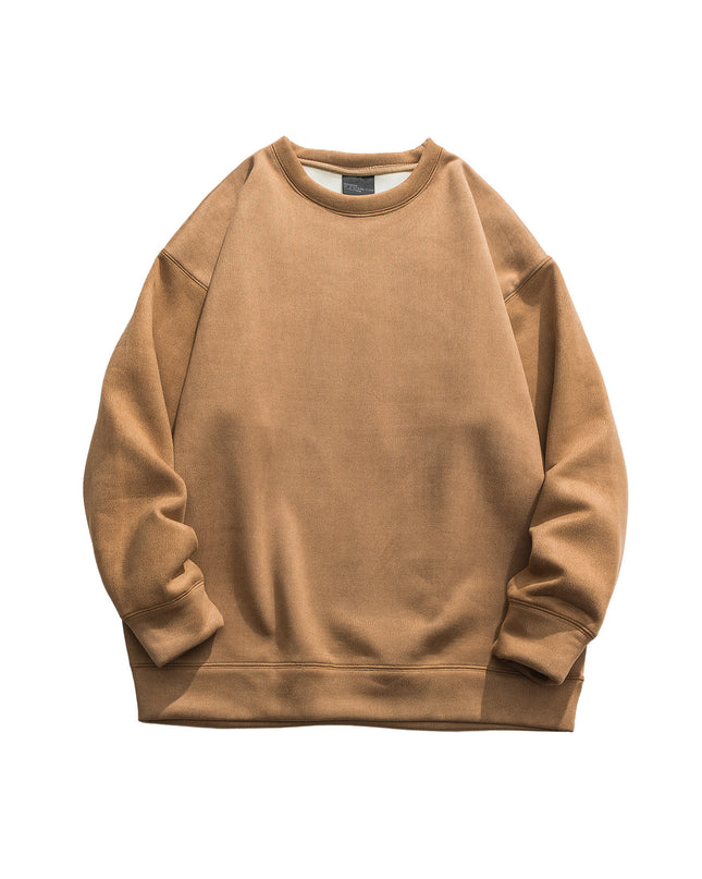 Suede No Hat Rope Hooded Sweater For Men