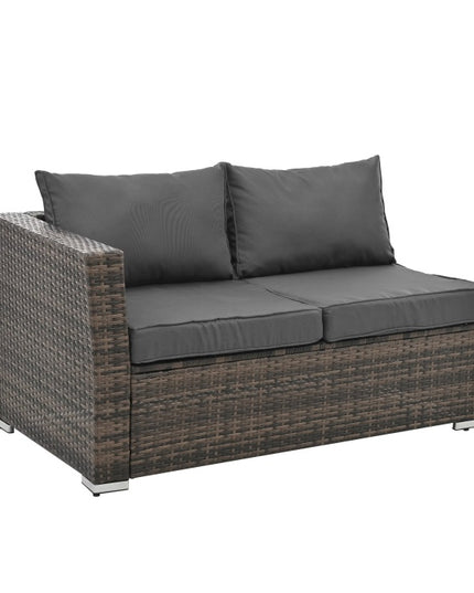 Patio Furniture, Outdoor Furniture, Seasonal PE Wicker Furniture, 4 Set Wicker Furniture With Tempered Glass Coffee Table