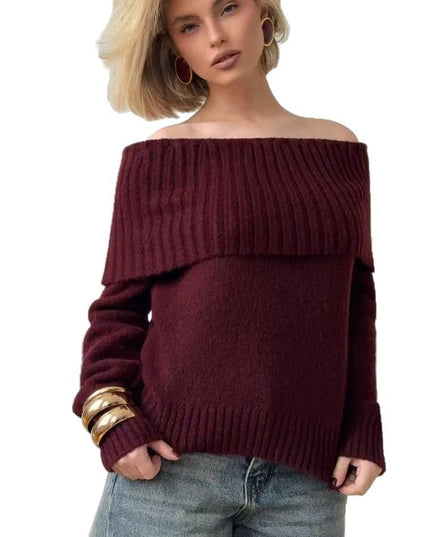 Sexy Off-the-shoulder Off-the-shoulder Sweater