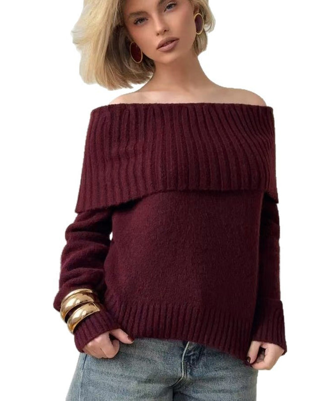 Sexy Off-the-shoulder Off-the-shoulder Sweater