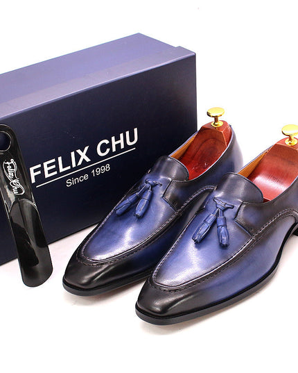 New Style Casual Business Leather Shoes Men's Tassel A Pedal