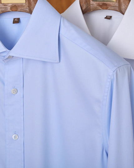Italian Windsor Collar Tong Qin Ironing Free Long Sleeves Shirt