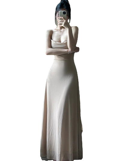 Summer Waist Slimming Elegant Adult Lady Like Woman Socialite French Dress