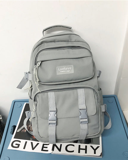 Korean Style Large Capacity All Match High School And College Student Schoolbag