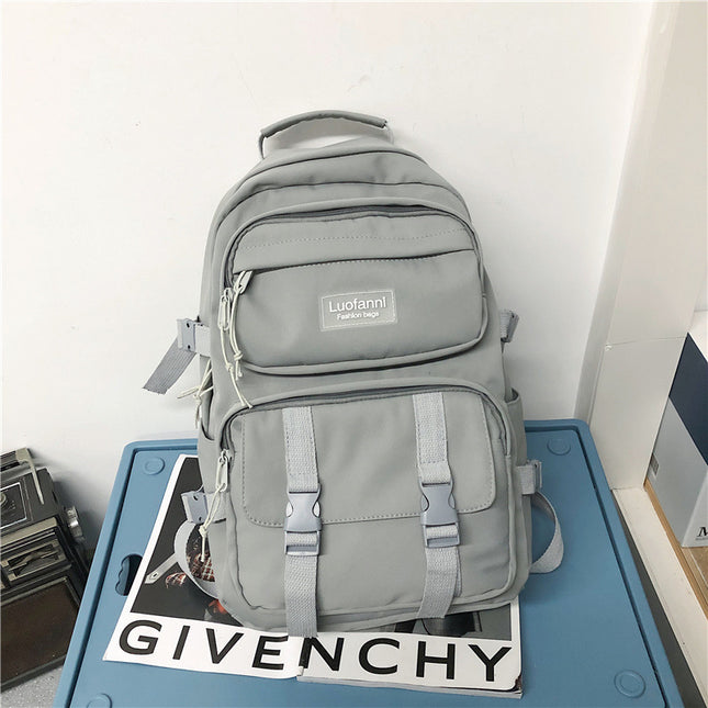 Korean Style Large Capacity All Match High School And College Student Schoolbag