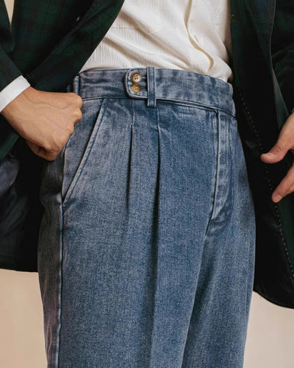 Spring And Autumn New Straight Loose Washed-out Casual Pants