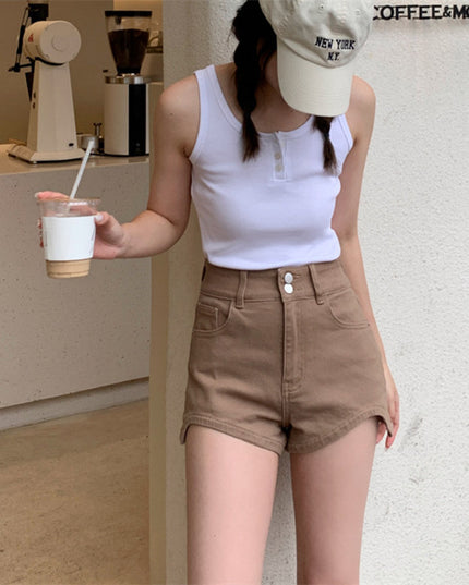 Women's Summer High Waist Denim Shorts