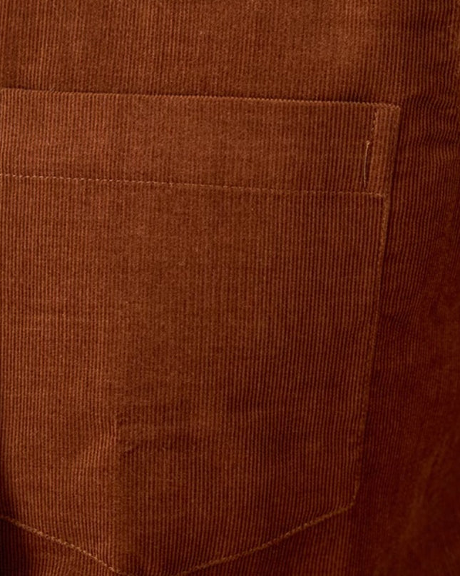 Cotton Corduroy Long-sleeved Shirt American Japanese Style