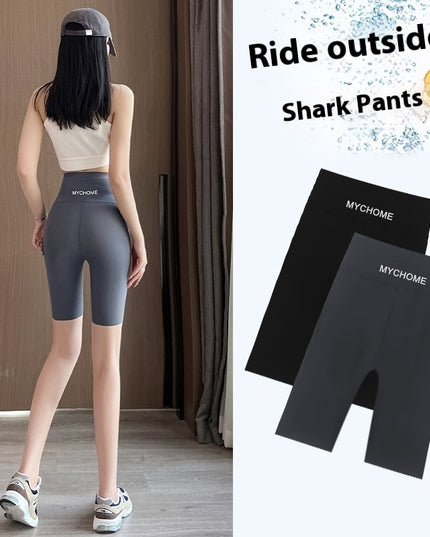 Women's Five-point Shark Pants High Waist Hip Lift