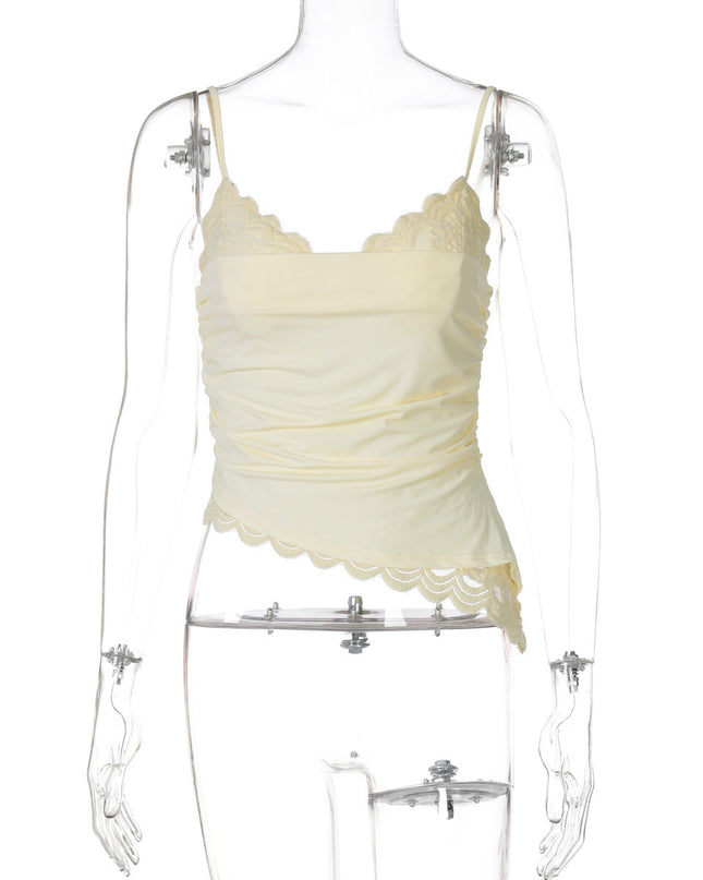 Sexy V-neck Lace Lace Spaghetti-strap Top
