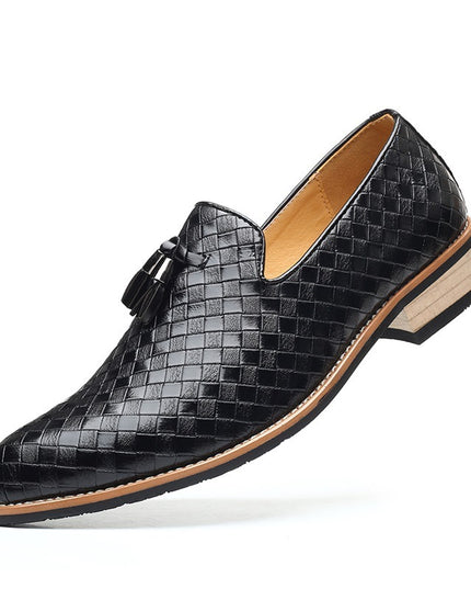 British Style Casual Fashion Cross-border Tassels Men's Pointed Small Leather Shoes With Feet