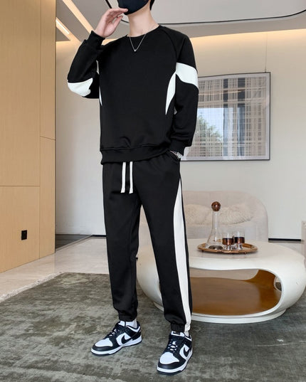 American Sweater Loose Trousers Youth Fashion Casual Two-piece Suit