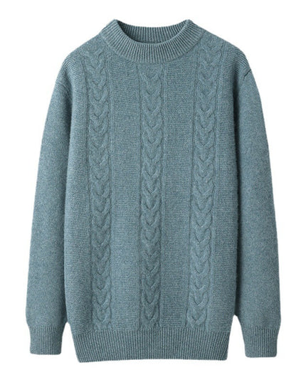 Autumn And Winter New Men's Pure Wool Half Turtleneck Thickened Sweater