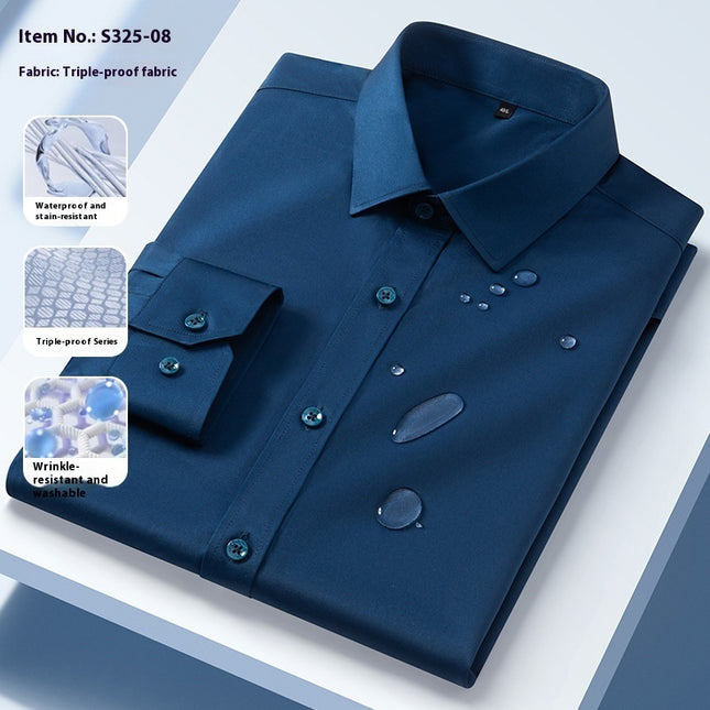 Three-proof Long-sleeved Shirt Men's Clothing
