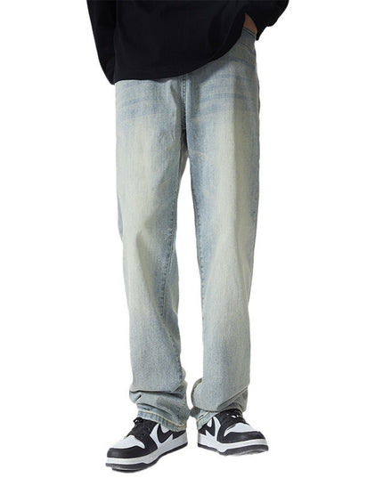 Loose Straight Retro Wide-leg Pants