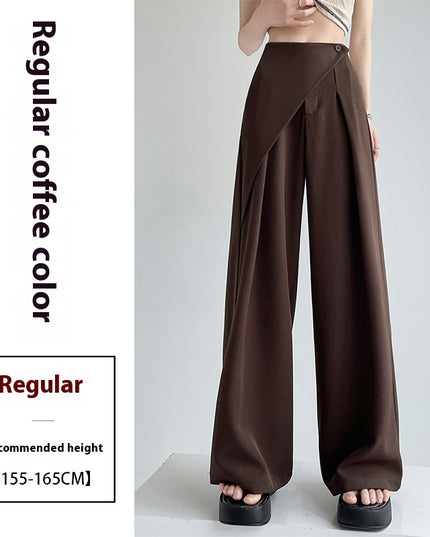 High-grade Two-piece Suit Wide-leg Pants For Women