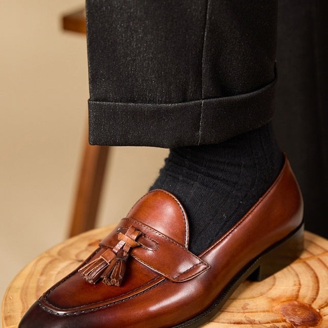 European And American Business Casual Tassel Loafers