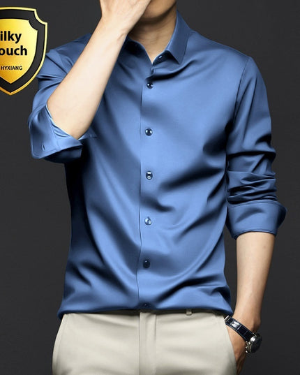 Long Sleeve Shirt Men's Anti-wrinkle Non-ironing Business Clothing Shirt